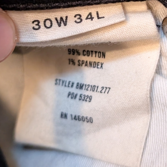 Buck Mason Maverick Slim 13 oz. Black Denim Jeans 30 x 34 - Picture 6 of 7